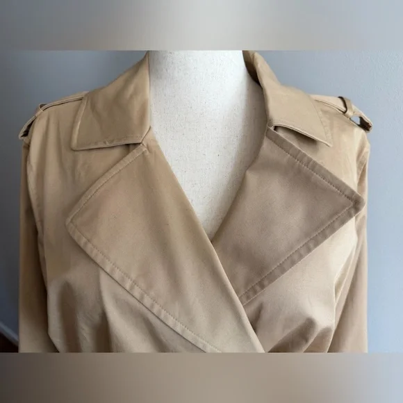 NWT Lane Bryant Tan Trench Coat - Women's Plus Size 22/24 - Picture 6 of 16